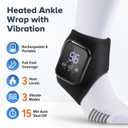 Cordless Foot Massager for Neuropathy, Foot Renew Massager, Ankle Massager for Pain Relief, HSA Eligible FSA, Ankle Heating Pad with Massage, Foot Heating Pad, Black
