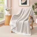 WRENSONGE Throw Blanket Cationic Dyeing Taupe Soft Cozy Fluffy Warm Hand Made Throw Blankets for Couch, Sofa, Chair, Bed, Camping, Picnic, Travel Lightweight Bed Blanket - 50"*60"