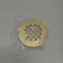Gold Brushed Snap-in Shower Drain Cover Replacement, Welsan Stainless Steel 4-1/4" OD Round Shower Strainer Grid Easy to Install