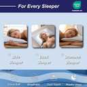 Cooling Pillow Queen Size Set of 2, Shredded Memory Foam Adjustable Loft, Slow Rebound Cervical Pillow for Neck Pain, Ice Silk & Breathable Cover for Side Back Stomach Sleepers, Queen PACK2