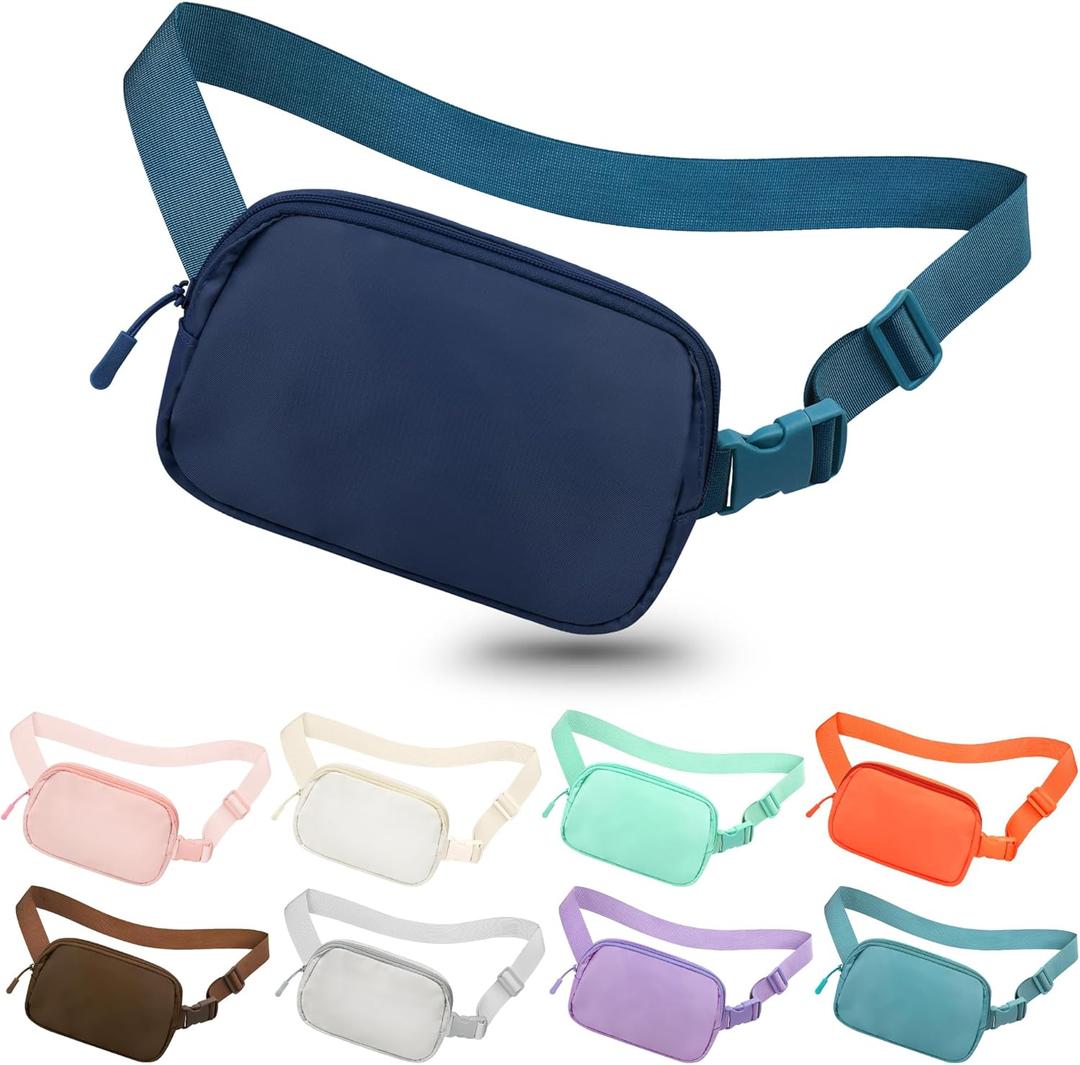 Fanny Pack Crossbody Bag for Women and Men, Belt Bag for Hiking Bum Bag with Adjustable Strap,Casual Cell Phone Pouch?Waist pack for Running Workout Sports Travel Blue