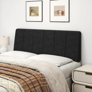Full Size Headboard Only-No Assembly, Upholstered Headboard Full Size Linen Fabric Modern Style Headboards Extra-Thick, Black