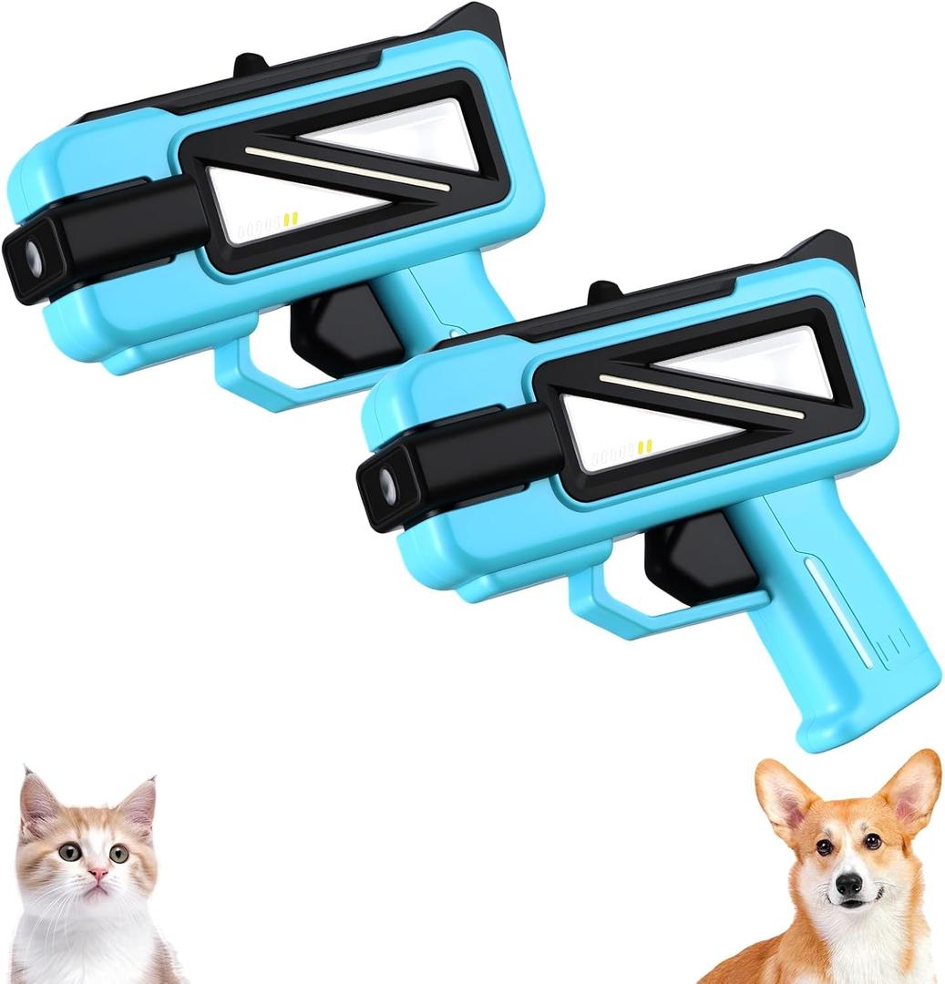Geelin 2 Pack Squirt Spray for Cats Dogs Training Squirt for Cats Deterrent Water Spray Pistols for Dogs Pets Training(Square Style,Blue Black)