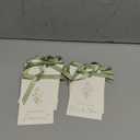 11 Pcs Bridesmaid Proposal Card with Ribbon Bow Floral Metallic Bridal Gift 8 Will You Be My Bridesmaid 2 Maid of Honor 1 Matron of Honor Invitation for Bridal Shower(White, Sage Green)