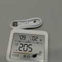 SwitchBot CO2 Detector, Air Quality Monitor Indoor, CO2 Monitor for CO2/TEMP/Humidity, Portable Carbon Dioxide Detector for Home/Car/Office/Greenhouse