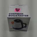 Chefman 1L Electric Tea Kettle with LED Lights, Automatic Shut Off, Removable Lid, Boil-Dry Protection, Hot Water Electric Kettle Water Boiler, Electric Kettles for Boiling Water
