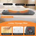 Smooth Triple Fusion 3-in-1 Lumbar Pillow Back Massager with Heat, Vibration & Traction Rechargeable Cordless for Deep Tissue Pain Relief & Relaxation at Home & Office Gift Idea