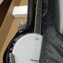 Pyle 5 String Resonator Banjo - Full Size 24 Bracket, Geared 5th Tuner Professional Instrument w/Remo Drum & Hardwood Back - Full Beginner Starter Kit Gig Bag, Tuner, Strings, Picks, Strap, tools