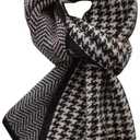 3 x Scarf For Women Winter Scarves For Women Cashmere Womens Scarves Neck Scarf Plaid Fall Soft Classic Warm Lightweight (Black)