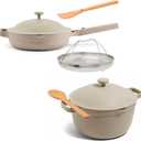 Our Place Cookware Duo - 7-Piece Set Including the Always Pan, Perfect Pot and Spatulas | Multifunctional, Toxin-Free Nonstick | Heat Safe up to 450F | Oven, Stove, Induction Compatible | Steam