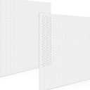 DoubleFill 2 Pack 2' x 2' Plastic Perforated Tiles with 3/8" Holes 24" x 24" White Drop Ceiling Tiles Plastic Ceiling Grid Covers