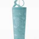 24fl oz Mermaid Tumbler Soft Touch Finish - LT Blue NO LID
