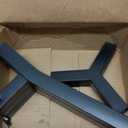 SHAINFUN Raised Dog Bowl Stand for Large Dogs 11" Height Adjustable Width 7-10.6" Single Tall Elevated Dog Bowls Stand, Food & Water Feeder Holder for Large Breeds (Bowl Not Included) (Black-FM)