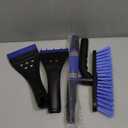 34" Extendable Ice Scrapers for Car Windshield 2-in-1 Snow Brush for Car Snow Scraper for Car Snow Scraper and Drush with Ergonomic Foam Grip for Cars, Trucks, SUVs with 360 Pivoting Brush Head Blue