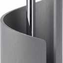 Paper Towel Holder Stand - Premium Wood Base with Metal Arm, Countertop Organizer for Kitchen & Dining Table Holds Mega Rolls, Rustic Home Decor-Gray, 11.5"L x 8.25"W