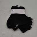 Nike Unisex Adult Everyday Cushioned Training Low Socks (6 Pairs) (Black/White)