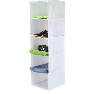 Hanging 5 Shelf Organizer White