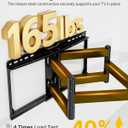 monTEK Heavy Duty Full Motion TV Wall Mount for 37-90 Inch TVs