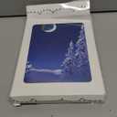 Silent Night Christmas Holiday Card - 18 Christmas Cards & Envelopes - Winter Holiday Forest (Standard)