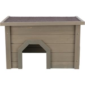 TRIXIE Indoor & Outdoor Small Animal Hideout Shelter for Rabbits and Guinea Pigs, Weatherproof Hide House with Two Entrances, Easy Assembly, Animal-Safe Design