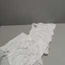 BORIFLORS Women's Sexy Elegant Boat Neck Bodycon Midi Dresses Ruffle Hem Sleeveless Ruched Cocktail Party Tank Dress (Large, White)