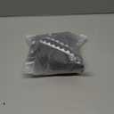 ZAFUL Women Strapless Textured Bandeau Bikini 2 Piece Swimwear Cheeky Solid Lace up Bathing Suits (Medium, 4-black-teeth)