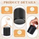 4 oz Glass Jars with Lids, Large Empty Jars, Airtight Cosmetic Containers for Candle Making, Lotions, Ointments, Bulk Storage, DIY Crafts (24 Pack, Black Frosted)