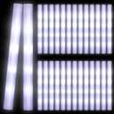 Yinder 80 Pcs LED Glow Sticks, 18.9 Inches Light up Batons with 3 Modes Flashing Light up Stick for Adult Concert Stage Wedding Raves Carnival Halloween Birthday Party (White)