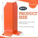 Hicarer 10 Pcs Corner Guards for Carpet Cleaning Orange Corner Protectors Wall Edge Baseboard Trim Guards, Avoid Scratching Scuffs Ease Install for Door Countertop Furniture Cabinet Protection
