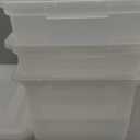 IRIS USA File Box, Plastic File Organizer with Lids for Letter/Legal File, Portable Document Box For Moving, Storage Bin with Durable and Secure Lid, Stackable Nestable BPA-Free, Clear 35 Qt. 3 Pack