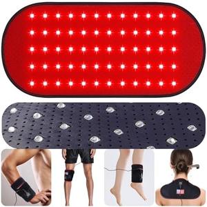 Red-Light-Therapy-for-Body, 2025 Upgraded 4 Modes Near Infrared Light for Body Pain Relief, High-Efficiency Spherical Lamp Dual-Wave(660nm & 850nm) LEDs, Multi-Mode Customization (12.4" x 6.1")