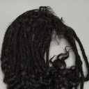 Loc Extensions Human Hair Curly Ends 10 inch 30 Strands 0.4cm Width Dreadlock Extensions 100% Permanent Human Hair Natural Black