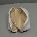 EACHY Travel Makeup Bag,Large Capacity Cosmetic Bags for Women,Waterproof Portable Pouch Open Flat Toiletry Bag Pattern Makeup Bag