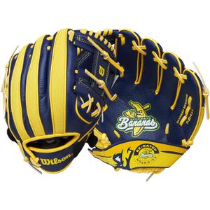 Wilson 2026 A200® EZ Catch™ Savannah Bananas™ 10” T-Ball Glove- Navy/Blue, Left Hand Throw