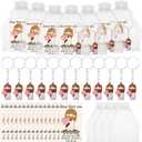 CraftyDream 10 Sets Valentines Mini Jesus Figures Bulk Pocket Jesus Prayer Keychains Christian Cards for Religious God Gifts