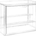 Clear Acrylic Display Case, 3 Tier Acrylic Blind Box for Figures, Dustproof Storage Organizer with Magnetic Door for Action Figures, Stackable Collectibiles Showcase for Doll Toy Car Model