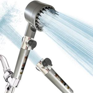 MOALZ High Pressure Filtered Shower Head with Handheld Design  Ionic Water Filter for Dry Skin & Hair Loss  Water Purifier Showerhead with Multiple Modes and Switch  Ideal for Pets and Daily Use