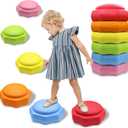 Stepping Stones for Kids 6 pcs EPP Balance Sensory Kids Stepping Stones for Toddlers 1-3 for Indoor Outdoor Activity Promoting Toddler's Balance and Coordination Skills