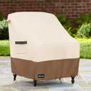 ANartcle Patio Chair Covers,600D Waterproof Heavy Duty Outdoor Lawn Furniture Covers,Patio Swivel Chair Covers for Outdoor Furniture,(35W x 37D x 36H inches) Beige&Brown