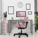 Sorbus Kids Narrow Dresser with 4 Drawers - Vertical Slim Storage Chest of Drawers with Steel Frame, Wood Top & Easy Pull Fabric Bins for Small Spaces, Closets, Bedroom, Bathroom & Laundry (Pink)