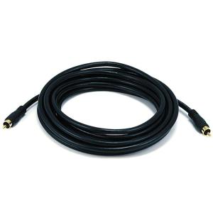 Monoprice 15ft Coaxial Audio/Video RCA Cable M/M RG59U 75ohm (for S/PDIF, Digital Coax, Subwoofer & Composite Video)