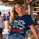 Baseball Mom T-Shirt Women Baseball Shirt Graphic Top for Daily (Gray, XXL)