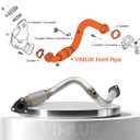 409 Stainless Steel Exhaust Front flex Pipe & Exhaust Front pipe Fits for 2012-2016 Chevrolet Sonic 1.8L, without pzev. With flex fuel. Sonic. 1.8l. (VK-53963)