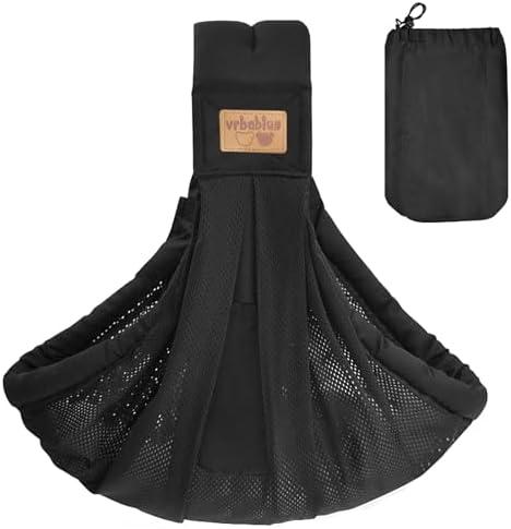 Baby Sling Carrier Newborn, Adjustable Easy Wearing Baby Nursing Warp Sling, New Mom Dad Soft Cotton Baby Front Holder Carrier for Infant Toddler Life Travel Essential Gifts