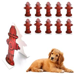 Dog Pee Pad Trainer, 10 Pcs Fire Hydrant Potty Training Aid for Small Breeds, Reusable Potty Training Tool, Indoor Pee Post for Easy Cleanup on Pee Pads