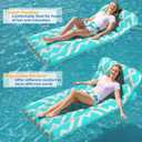 Jasonwell Inflatable Pool Float Adult - Ultra-Comfort Soft Fabric Pool Floaties Lounge Floats Floating Chair Raft with Adjustable Backrest Air Lounger Tanning Float for Pool Beach Party