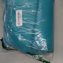 Deconovo Blackout Back Tab Curtains with Silver Wave Dots Pattern, Room Darkening, Heat Blocking, Energy Saving Drapes for Bedroom, Living Room, 2 Panels, Turquoise, 52W x 90L Inch