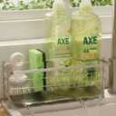 Sponge Holder for Kitchen Sink Sink Caddy Dish Sponge Holder Rustproof Waterproof Durable Stainless Steel Silver Organizer Rack for Bathroom Kitchen Home 2.76 * 4.31 * 1.81in (Extended Storage Silver)