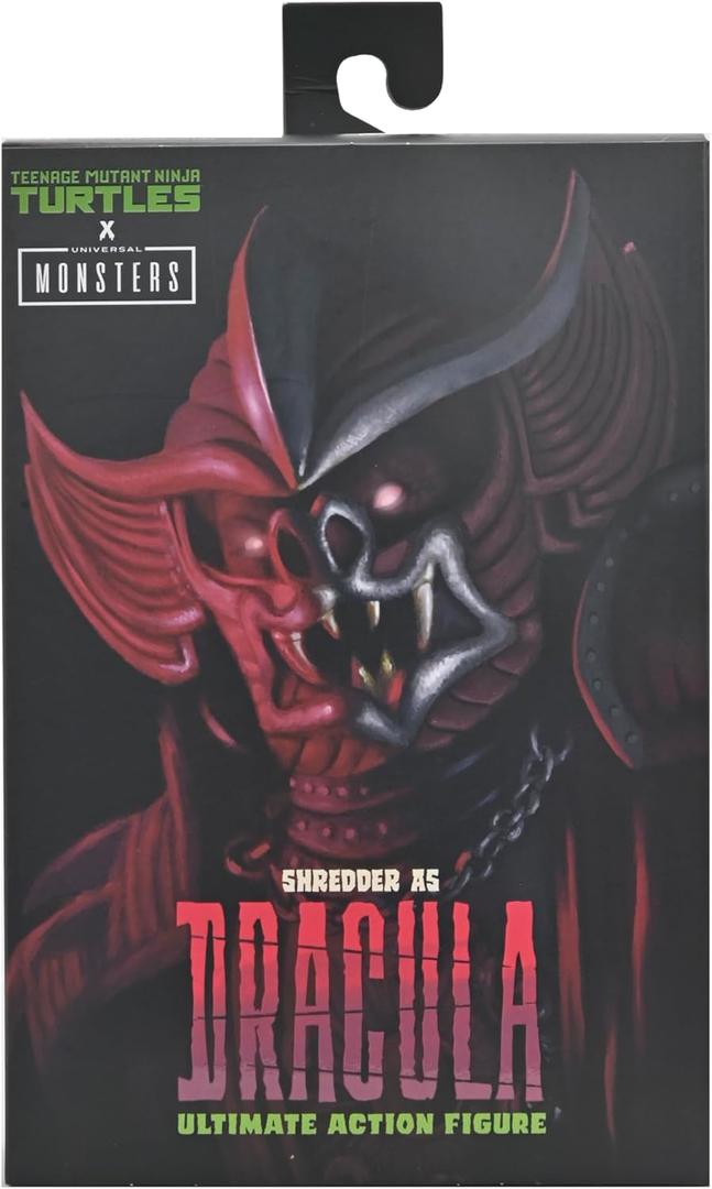 NECA Universal Monsters x Teenage Mutant Ninja Turtles 7" Scale Shredder as Dracula Crimson Figure