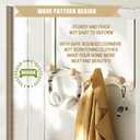 Over Door Coat Rack, Coat Hooks for Door Coat Hanger, Towel Hanger for Bathroom, Door Hanger Hooks, Hooks for Hanging Hat Key Towel Purse Robes Mudroom Entryway